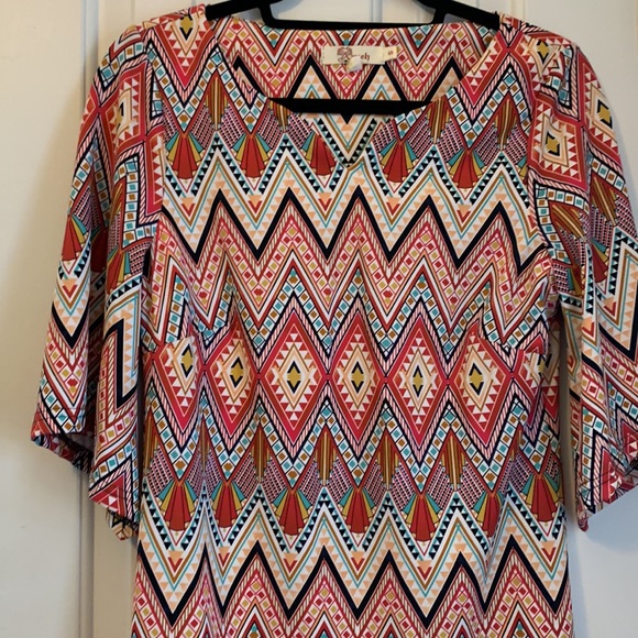 ๐บ2 for $23 ๐บ Multi-Color 3/4 Sleeve Dress - Picture 3 of 11